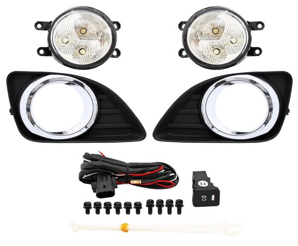 FARO NIEBLA CAMRY 10-11 LEDS C/PARRILLA JGO *****