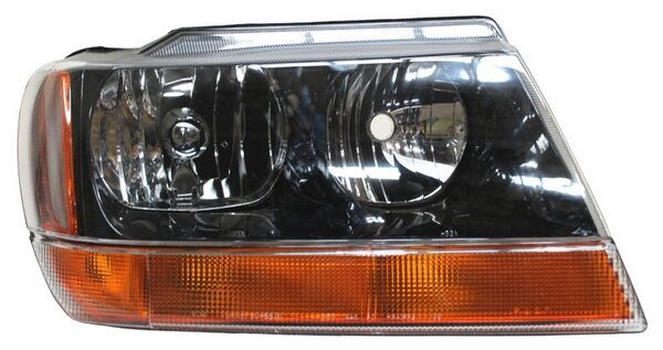 FARO GRAND CHEROKEE 99-04 FONDO NEGRO CUARTO AMBAR TYC CCCC. DER