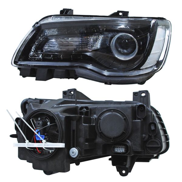 FARO CHRYSLER 300 15-17 FONDO NEGRO TYC BBBB IZQ