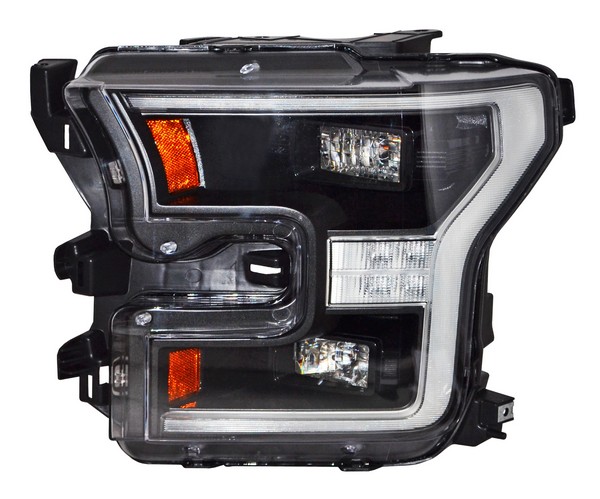 FARO FORD PU 15-17 LOBO FONDO NEGRO LEDS TYC2 BBBB. IZQ