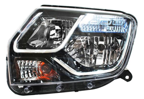 FARO DUSTER 17-20/ OROCH 18-24 MICA AZUL TYC IZQ