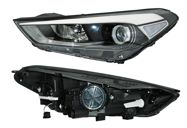 FARO TUCSON 16-18 ELECT C/MOTOR LEDS TYC 7 PINES IZQ