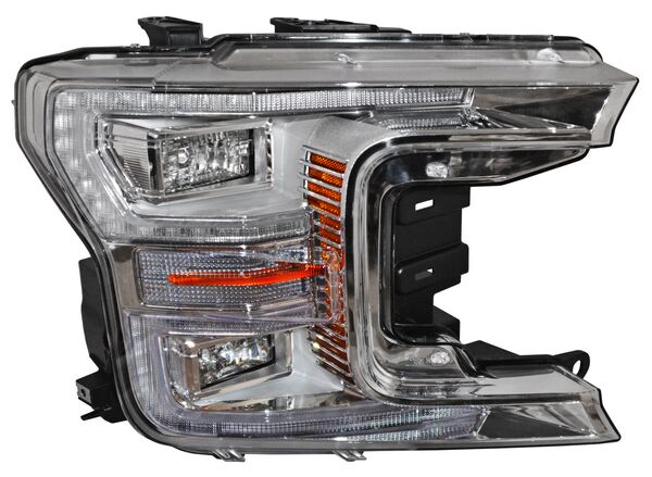 FARO FORD PU 18-20 FONDO CROMADO LEDS TYC2 DER