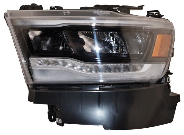 FARO DODGE PU 19-24 FONDO NEGRO LEDS TYC NSF IZQ