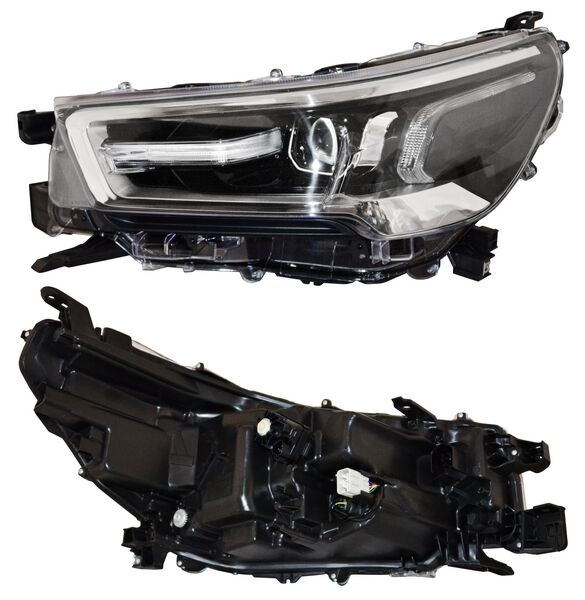 FARO HILUX 21-25 LEDS F/CROM C/LUPA C/MOTOR 4WD DIESEL TYC IZQ