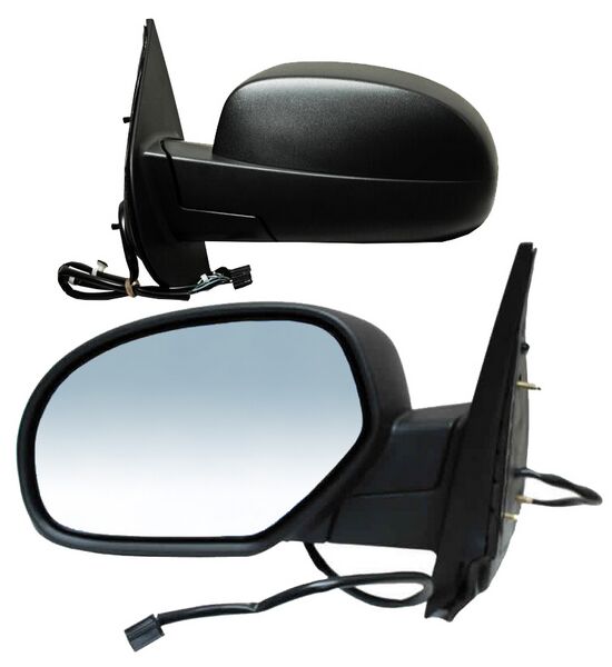 ESPEJO CHEV PU 07-13 / SUBURBAN 06-10 ELECT POROSO NEGRO C/DESEMP 5 PINES IZQ