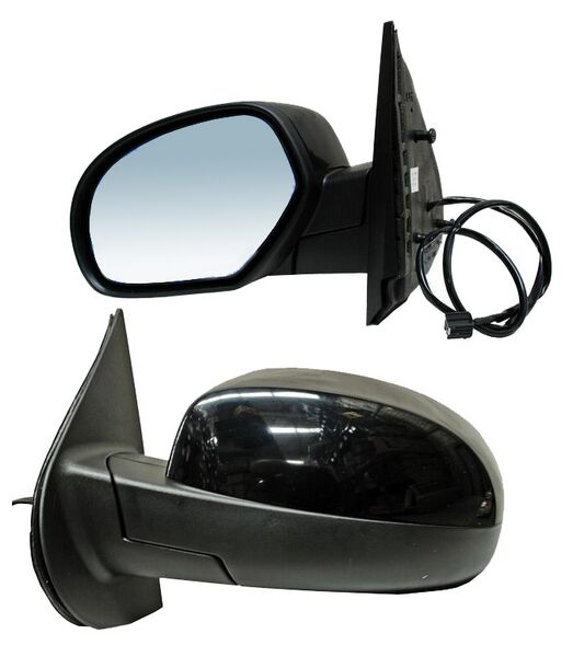 ESPEJO CHEV PU/ TAHOE/ YUKON 07-14/ SUBURBAN 06-10 ELECT NEGRO LISO 5 PINES IZQ