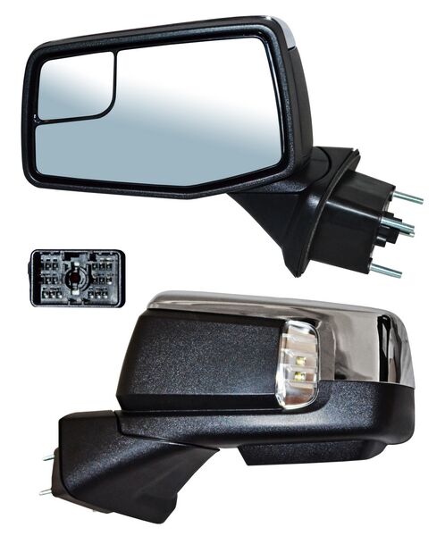 ESPEJO CHEV PU 1500 SILVERADO 19-22 ELECT CROM C/DESEMP C/PUNTO CIEGO C/DIRECC C/LUZ INF C/MEM AUTOABATIBLE 15 PINES IZQ