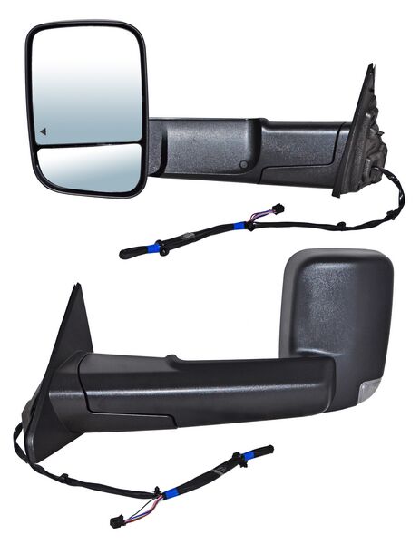 ESPEJO DODGE PU 19-22 RAM LINEA NUEVA ELECT POROSO C/DIRECC C/LUZ INF C/SENS PUNTO CIEGO TELESCOPICO 9 PINES IZQ