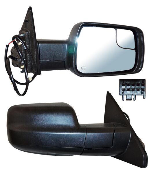 ESPEJO DODGE PU 19-25 RAM ELECT POROSO C/DESEMP C/ PUNTO CIEGO 5 PINES DER