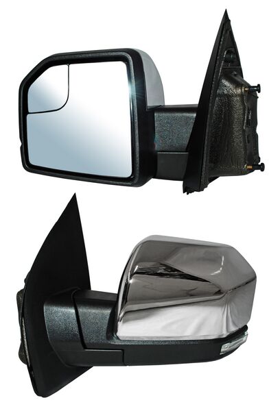ESPEJO FORD PU / F150 15-20 ELECT CROM C/LUZ INF LED C/MEM C/DIRECC C/DESEMP C/PUNTO CIEGO AUTOABATIBLE 15 PINES IZQ