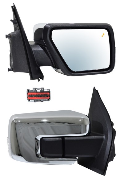 ESPEJO FORD PU 21-24 F150 ELECT CROM C/DIRECC C/DESEMP C/LUZ INF C/SENS PUNTO CIEGO C/SENS TEMP C/MEM AUTOABATIBLE 16 PINES DER