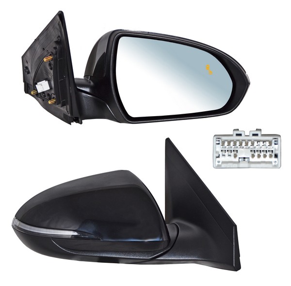 ESPEJO ELANTRA 19-20 ELECT P/PINTAR C/DESEMP C/SENS PUTNO CIEGO C/DIRECC C/MEM 12 PINES DER