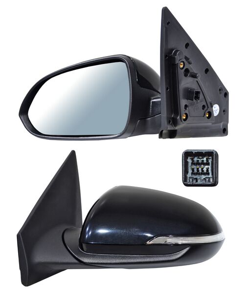 ESPEJO KIA RIO 18-23 ELECT P/PINT C/DIRECC 6 PINES IZQ