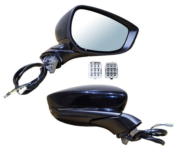 ESPEJO MAZDA 3 19-25 ELECT P/PINTAR C/DIRECC C/MEM C/DESEMP 9 PINES DER