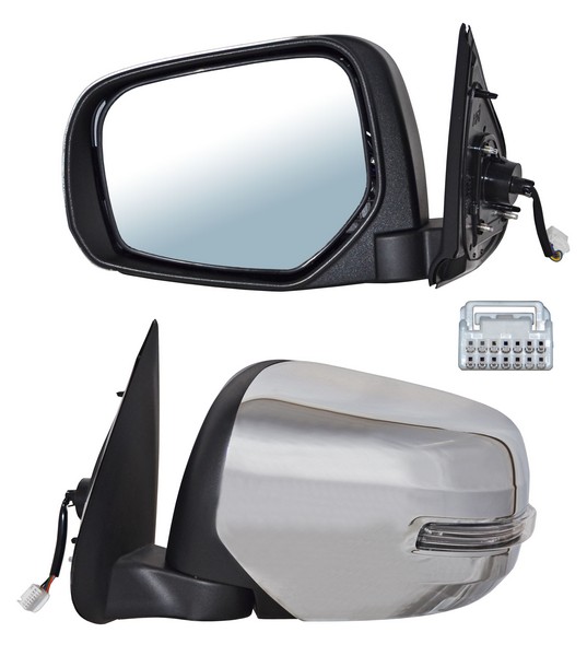 ESPEJO MITSUBISHI PU L200 16-19 ELECT CROM C/DIRECC AUTOABATIBLE 7 PINES IZQ