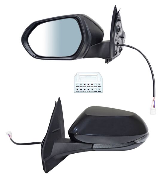 ESPEJO YARIS 4P 23-25 ELECT P/PINT C/DIRECC AUTOABATIBLE 7 PINES 250725 IZQ