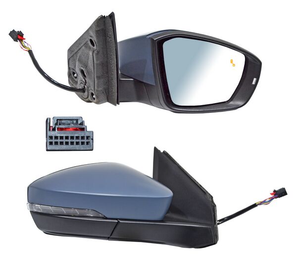 ESPEJO TCROSS 20-21 ELECT P/PINT C/DIRECC C/SENSOR PUNTO CIEGO C/DESEMP AUTOABATIBLE C/MEM 14 PINES DER