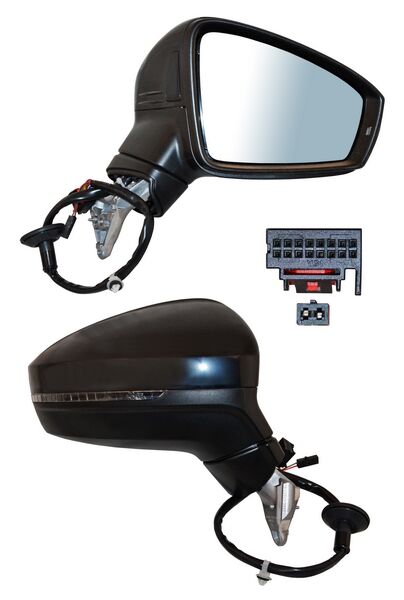 ESPEJO TIGUAN 18-24 ELECT P/PINT CON DIRECC C/DESEMP C/SENSOR PUNTO C/MEM C/LUZ INF CIEGO 15 PINES DER