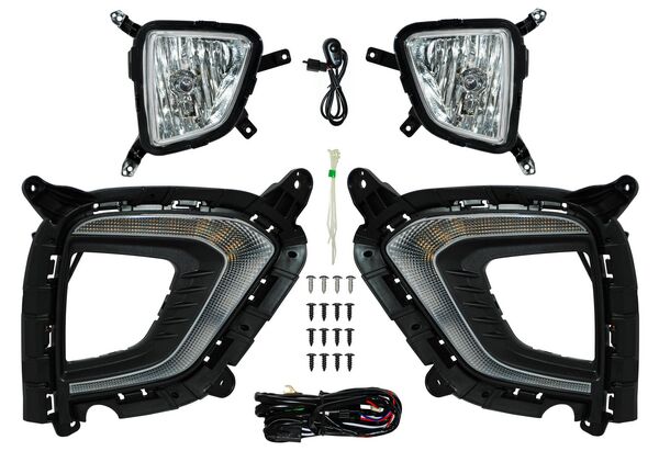 FARO NIEBLA CRETA 19-20 C/ LEDS C/PARRILLA JGO 352