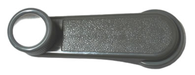 MANIJA ELEV CRISTAL TSURU II 88-91 PLASTICO GRIS C/CROMO