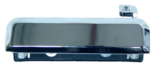 MANIJA EXT TOPAZ/ THUNDERBIRD/ BRONCO 84-93/ ESCORT 81-90/ RANGER 83-92/ MARQUIS/ CROWN 83-91/ MUSTANG 87-93 CROM METAL IZQ