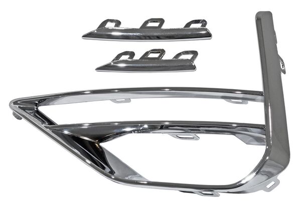 MOLDURA PARRILLA TIGGO 8 PRO 23-24 P/FARO NIEBLA SET 3PCS CROM IZQ