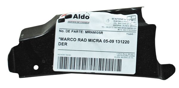 MARCO RADIADOR MICRA 05-07 LAT ***** DER