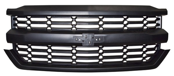 PARRILLA CHEV PU 16-18 SILVERADO NEGRA ROMBOS G15