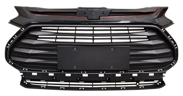 PARRILLA TRACKER 21-25 NEGRA C/PORTAPLACA