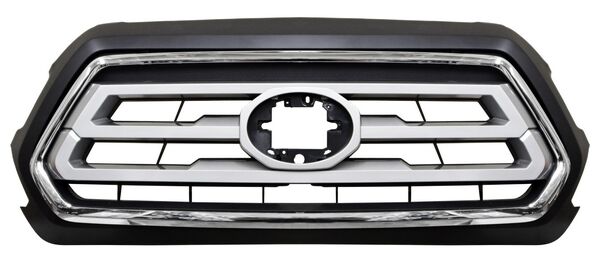 PARRILLA TACOMA 20-22 NEGRA CENT PLATA C/FILO CROM